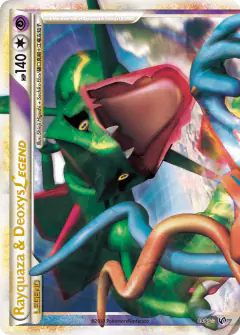 Rayquaza & Deoxys LEGEND 89/90 LEGEND card from HS—Undaunted