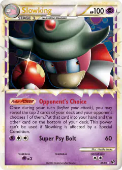 Slowking 85/90 Rare Prime card from HS—Undaunted