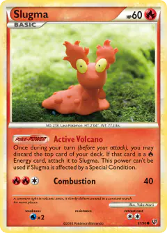 Slugma 67/90 Common card from HS—Undaunted