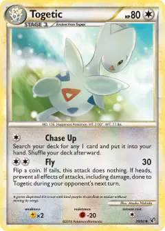 Togetic 39/90 Uncommon card from HS—Undaunted