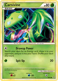Carnivine 46/95 Common card from HS—Unleashed