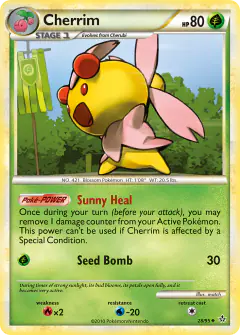 Cherrim 28/95 Uncommon card from HS—Unleashed