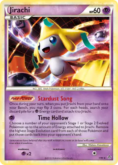 Jirachi 1/95 Rare Holo card from HS—Unleashed