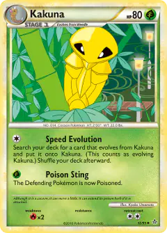 Kakuna 32/95 Uncommon card from HS—Unleashed