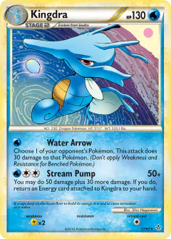 Kingdra 17/95 Rare card from HS—Unleashed