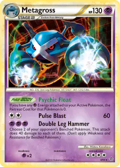 Metagross 4/95 Rare Holo card from HS—Unleashed