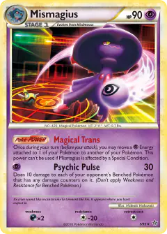 Mismagius 5/95 Rare Holo card from HS—Unleashed