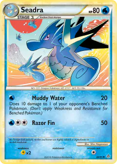 Seadra 40/95 Uncommon card from HS—Unleashed