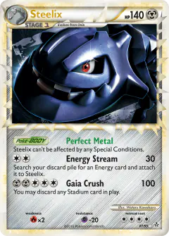 Steelix 87/95 Rare Prime card from HS—Unleashed