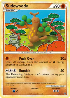 Sudowoodo 9/95 Rare Holo card from HS—Unleashed