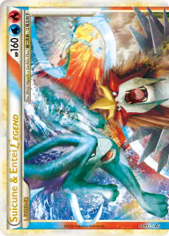 Suicune & Entei LEGEND 94/95 LEGEND card from HS—Unleashed