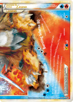Suicune & Entei LEGEND 95/95 LEGEND card from HS—Unleashed