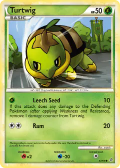 Turtwig 67/95 Common card from HS—Unleashed