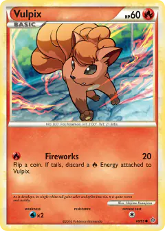 Vulpix 68/95 Common card from HS—Unleashed