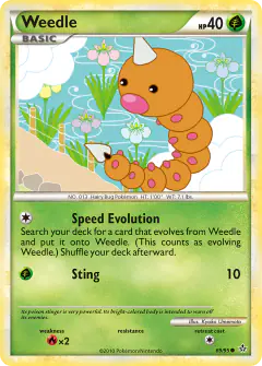 Weedle 69/95 Common card from HS—Unleashed