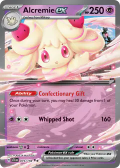 Alcremie ex 075/159 Double Rare card from Journey Together