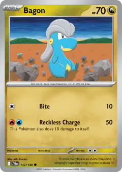 Bagon 112/159 Common card from Journey Together