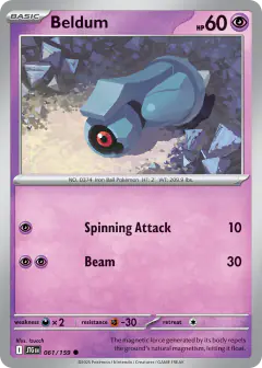 Beldum 061/159 Common card from Journey Together