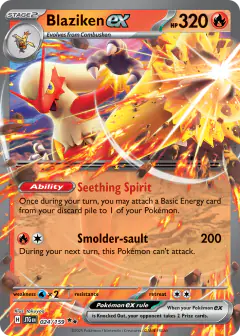 Blaziken ex 024/159 Double Rare card from Journey Together