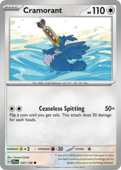 Cramorant 137/159 Common card from Journey Together