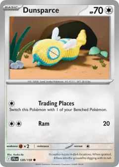 Dunsparce 120/159 Common card from Journey Together