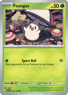 Foongus 010/159 Common card from Journey Together
