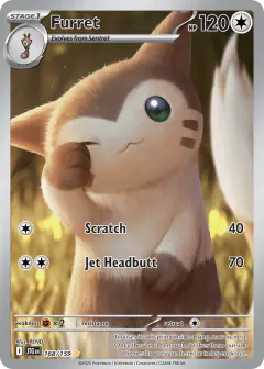Furret 168/159 Illustration Rare card from Journey Together