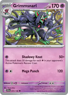 Grimmsnarl 073/159 Uncommon card from Journey Together