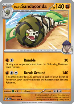 Hop's Sandaconda 087/159 Uncommon card from Journey Together