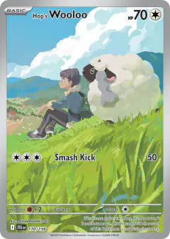 Hop's Wooloo 170/159 Illustration Rare card from Journey Together