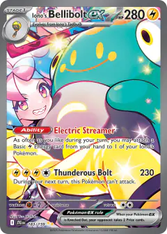 Iono's Bellibolt ex 183/159 Special Illustration Rare card from Journey Together
