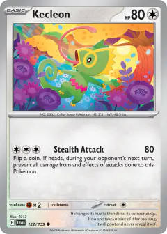 Kecleon 122/159 Common card from Journey Together