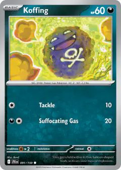 Koffing 091/159 Common card from Journey Together