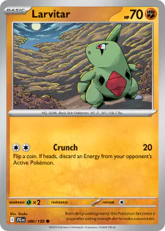 Larvitar 080/159 Common card from Journey Together