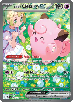 Lillie's Clefairy ex 184/159 Special Illustration Rare card from Journey Together