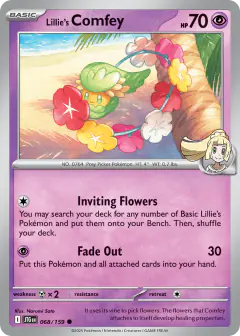 Lillie's Comfey 068/159 Common card from Journey Together