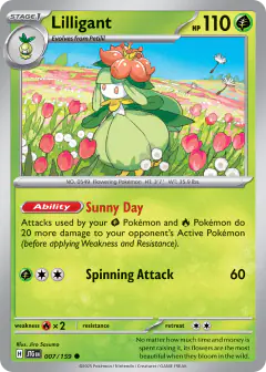 Lilligant 007/159 Common card from Journey Together