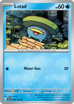 Lotad 035/159 Common card from Journey Together