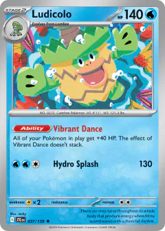Ludicolo 037/159 Rare card from Journey Together