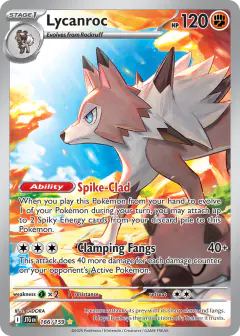 Lycanroc 166/159 Illustration Rare card from Journey Together