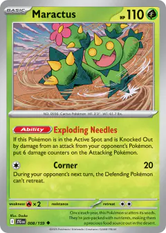 Maractus 008/159 Uncommon card from Journey Together