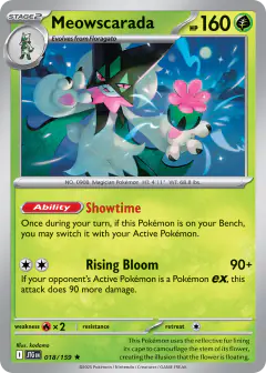 Meowscarada 018/159 Rare card from Journey Together