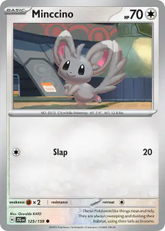 Minccino 125/159 Common card from Journey Together