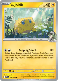 N's Joltik 049/159 Common card from Journey Together