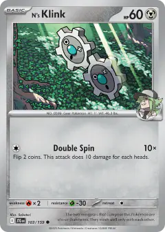 N's Klink 103/159 Common card from Journey Together