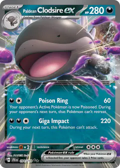 Paldean Clodsire ex 094/159 Double Rare card from Journey Together