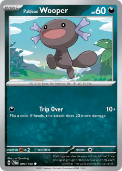 Paldean Wooper 093/159 Common card from Journey Together