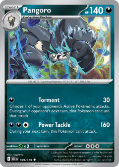 Pangoro 099/159 Uncommon card from Journey Together