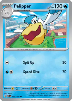 Pelipper 039/159 Uncommon card from Journey Together