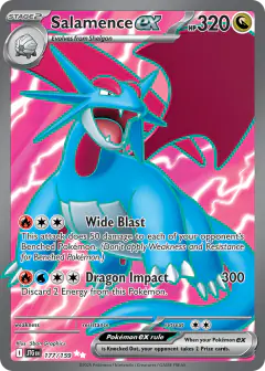 Salamence ex 177/159 Ultra Rare card from Journey Together